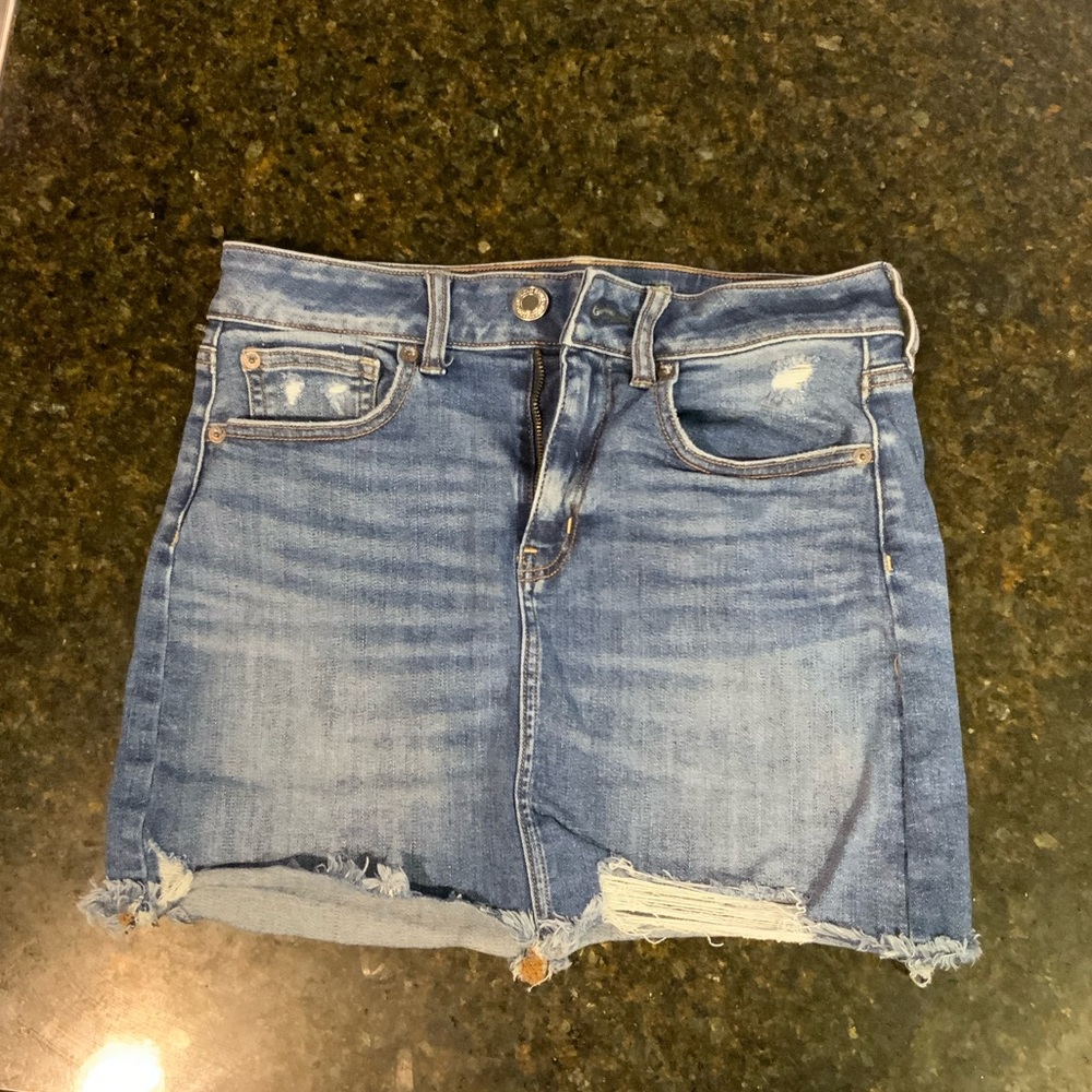 American Eagle Super Stretch Jean Mini Skirt